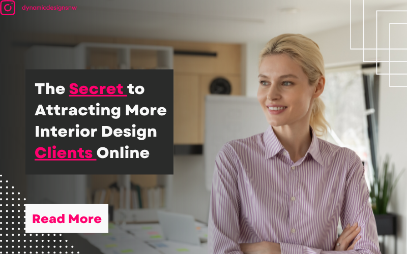 Blog Post Cover Image of interior designer standing in stylish office with text over image
